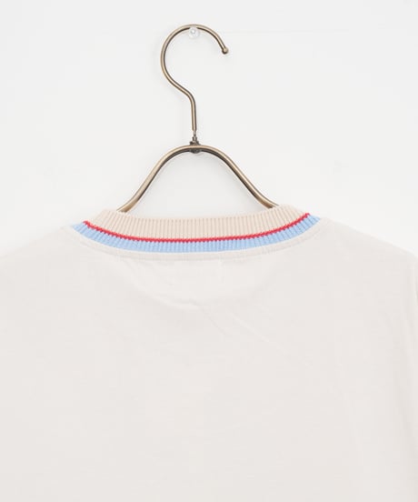 【COOHEM〈women’s〉】KNIT DETAIL RINGER T-SHIRT