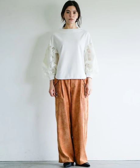 【Lallia Mù】ボタニカルレーススリーブプルオーバー_240725009693