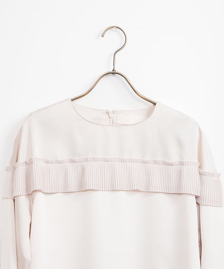 【MARILYN MOON】Pleats frill sack blouse_240203006088