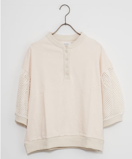 【AGAWD】Mesh Sleeve Pullover_240805000467