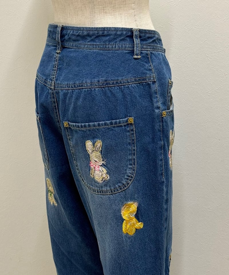 yukiemon　グミパンツ　デニム　М　ユキエモン yukiemon グミパンツ デニム М ユキエモン yukiemon グミパンツ