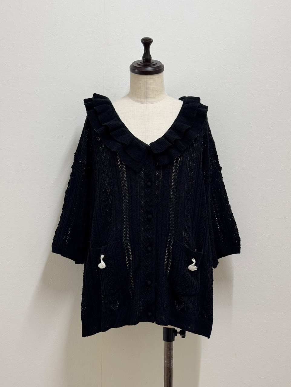 yukiemon】かぎ針スワンフリルカーデ（M） | EGAMI OFFICIAL WEB