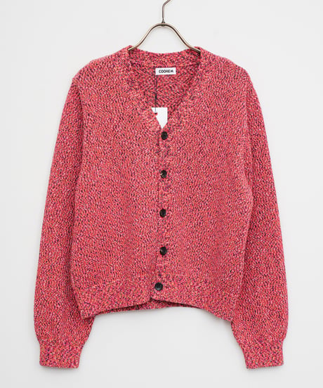 【COOHEM〈women's〉】FLECKED COTTON KNIT CARDIGAN_250802003313