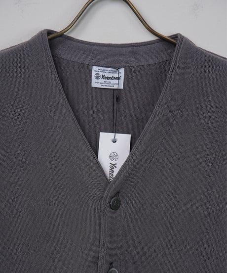 【Yonetomi〈unisex〉】GIMA COTTON KNIT C/D (V NECK)_250228003409