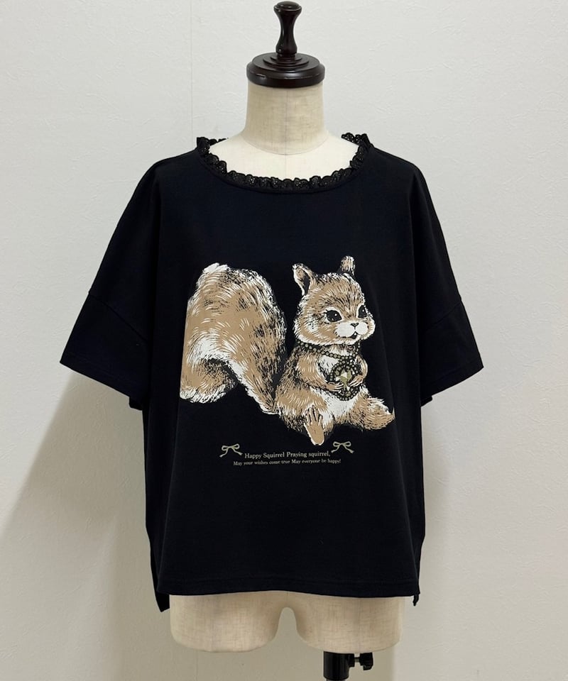 yukiemon】おいのりリス変形Tシャツ | EGAMI OFFICIAL WEB STORE