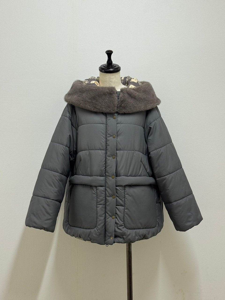 yukiemon】ぷくぷくテキスタイルリバーコート（3L） | EGAMI OFFICIAL