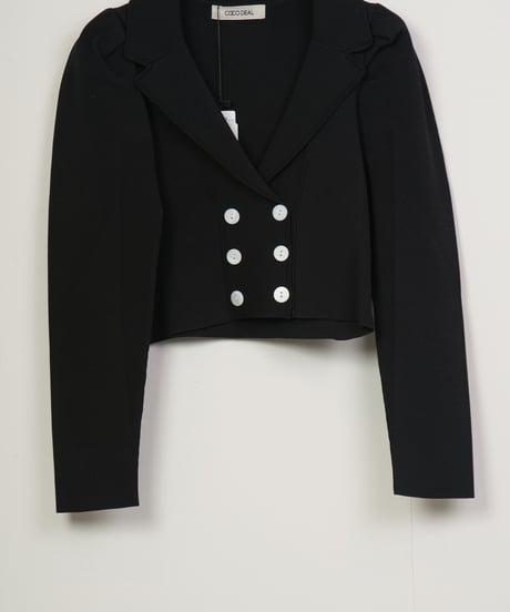 【COCO DEAL】パフスリーブニットジャケット_250124001209