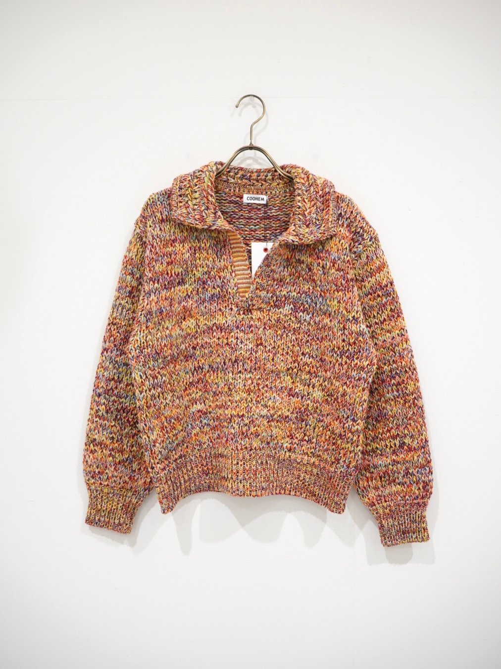 COOHEM〈women's〉】COLORMIX BIG TENJIKU PULLOVER