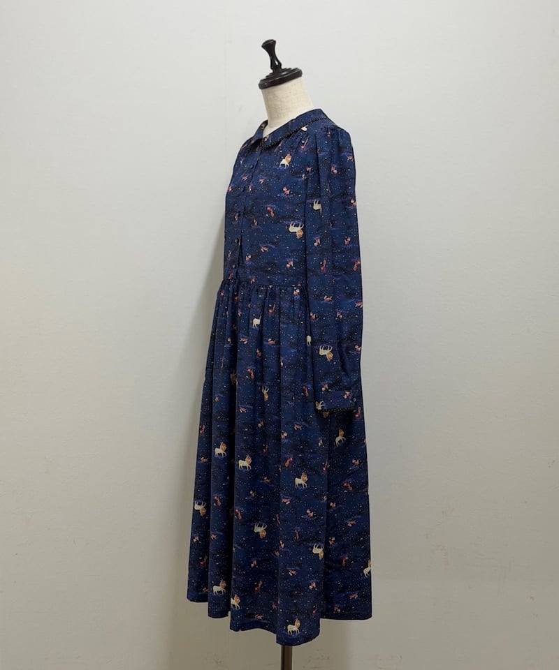 yukiemon☆3Lサイズ 新品未使用 yukiemon】テキスタイルシックワンピース（デシン）（M・3L） | EGAMI