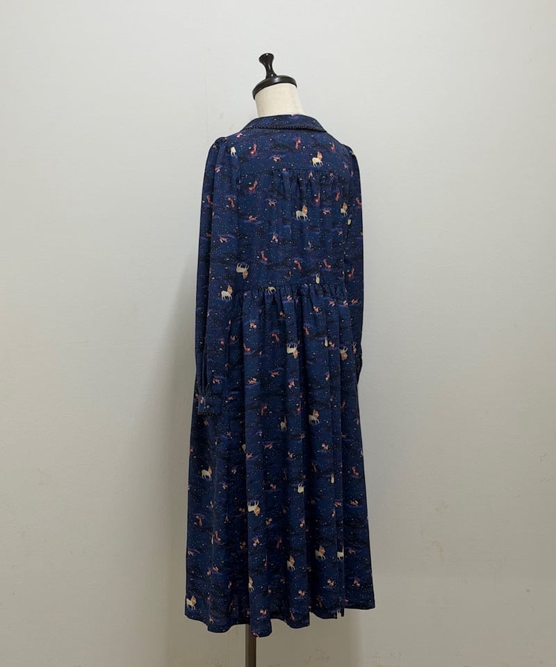 yukiemon】テキスタイルシックワンピース（デシン）（M・3L） | EGAMI