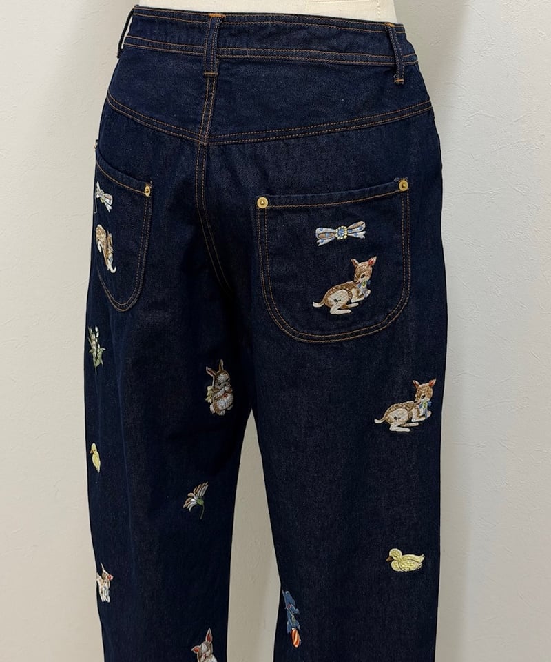 yukiemon】fortune刺繍デニムパンツ（M・2L） | EGAMI OFFICIA