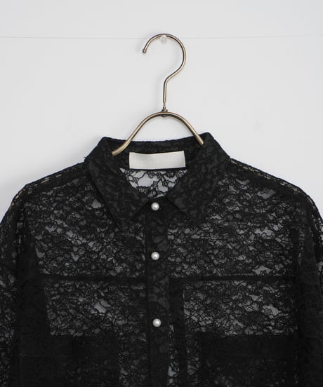 【MARILYN MOON】Organdy lace 2way shirt_240115005079