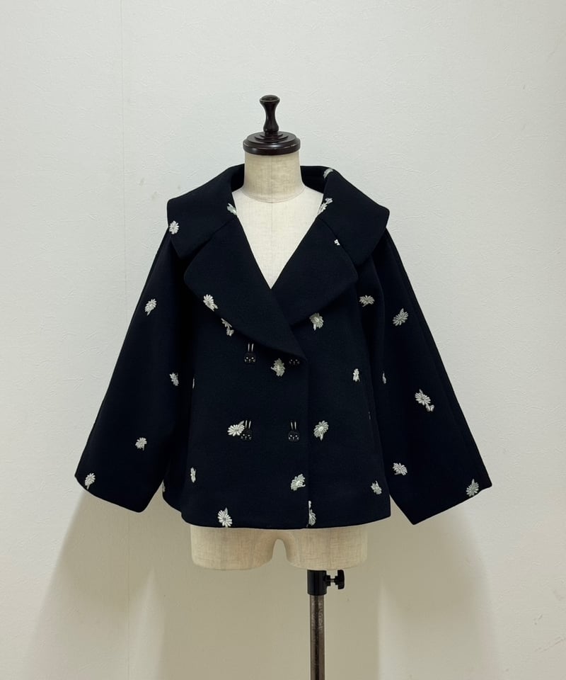 数量限定※【yukiemon】マーガレットバニーショートコート（M・3L