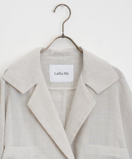 【Lallia Mû】ハーフスリーブダブルジャケット_250408005958