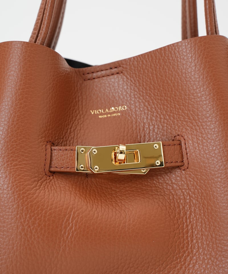 VIOLAd'ORO】TRERO イタリアンWフェイスレザートートバッグMサイズ_