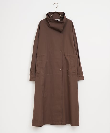 みー♡■新品 ATSURUTAYAMA ナイロンロングコート 定価5.3万 田中亜希子さんコラボ】セミダブルウールロングコート-short