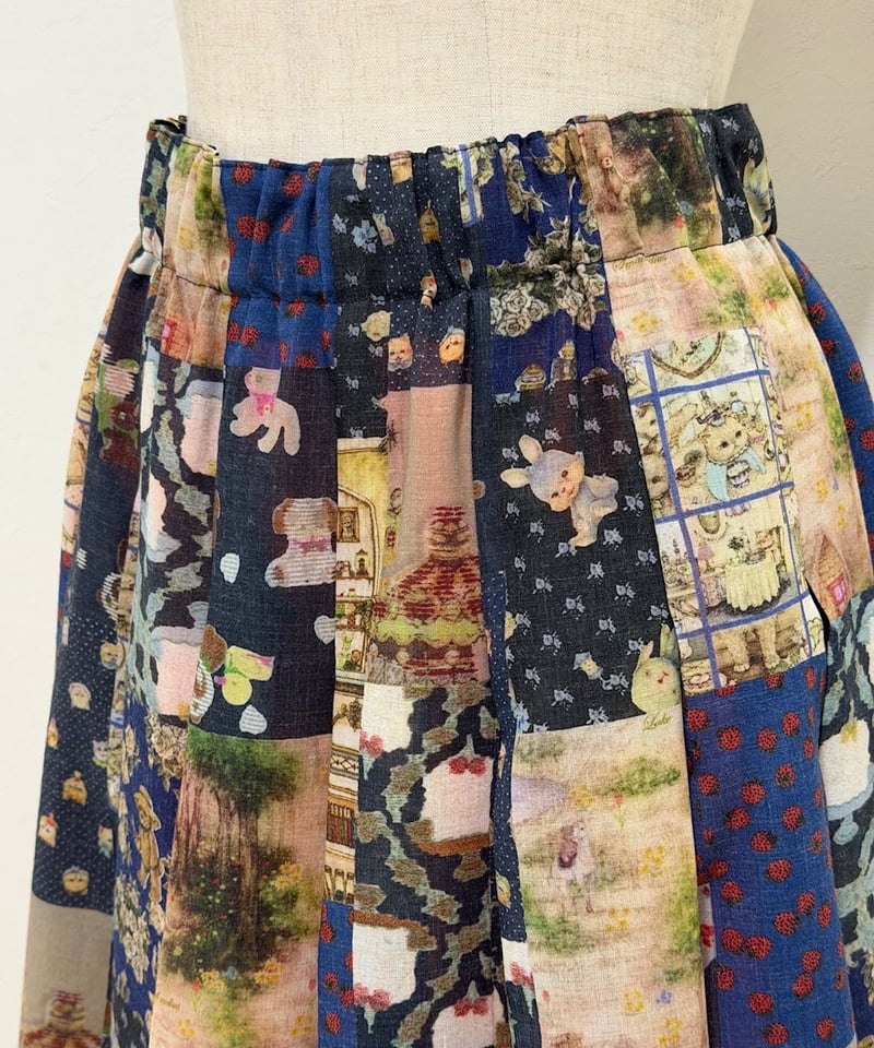 yukiemon】テキスタイル丈短めスカート（Mのみ） | EGAMI OFFICIAL W