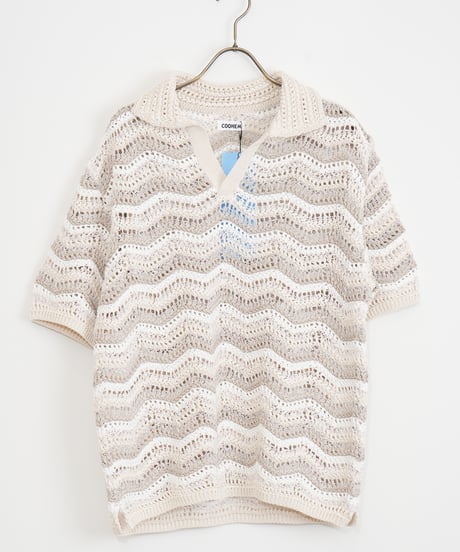 【COOHEM〈women's〉】ZIGZAG SUKASHI KNIT P/O_250326005055