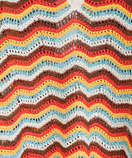 【COOHEM〈women's〉】ZIGZAG SUKASHI KNIT P/O_250326005055