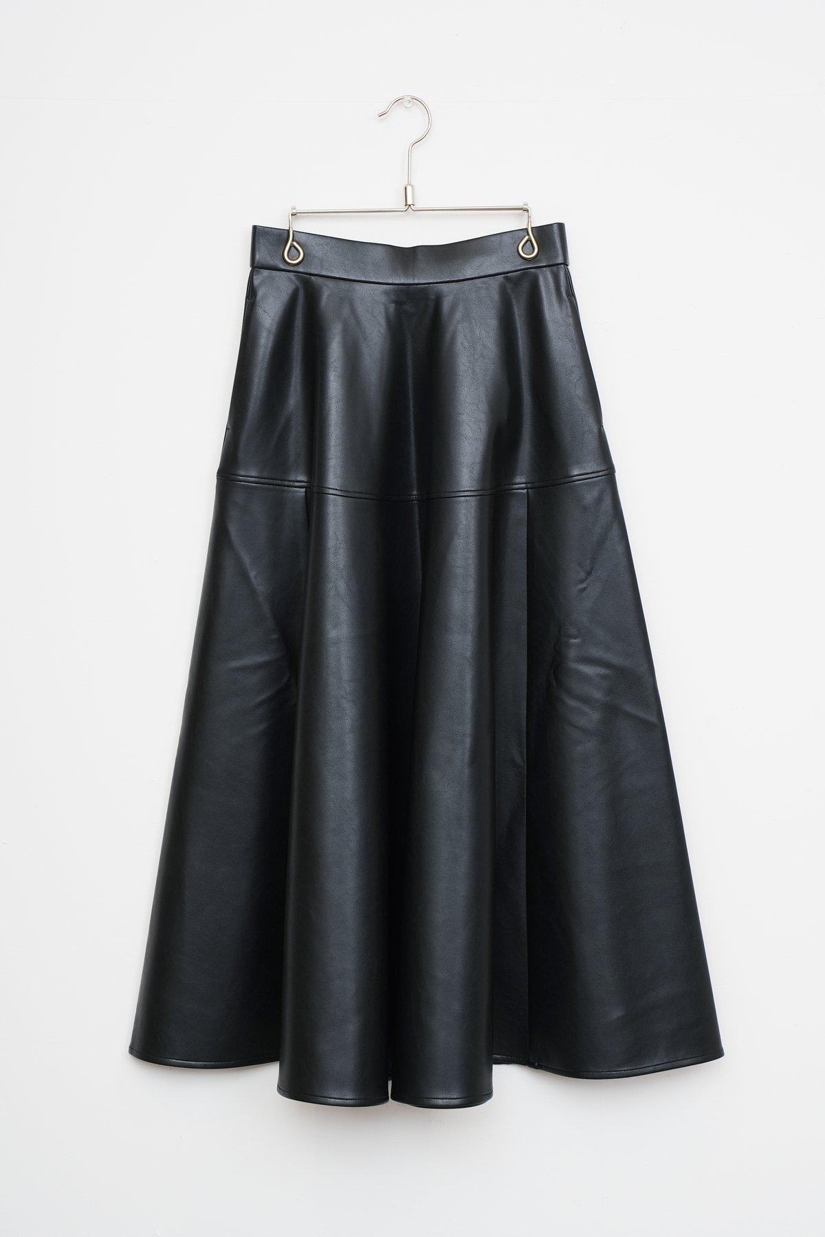 MARILYN MOON】ソフトエコレザーサーキュラースカート_