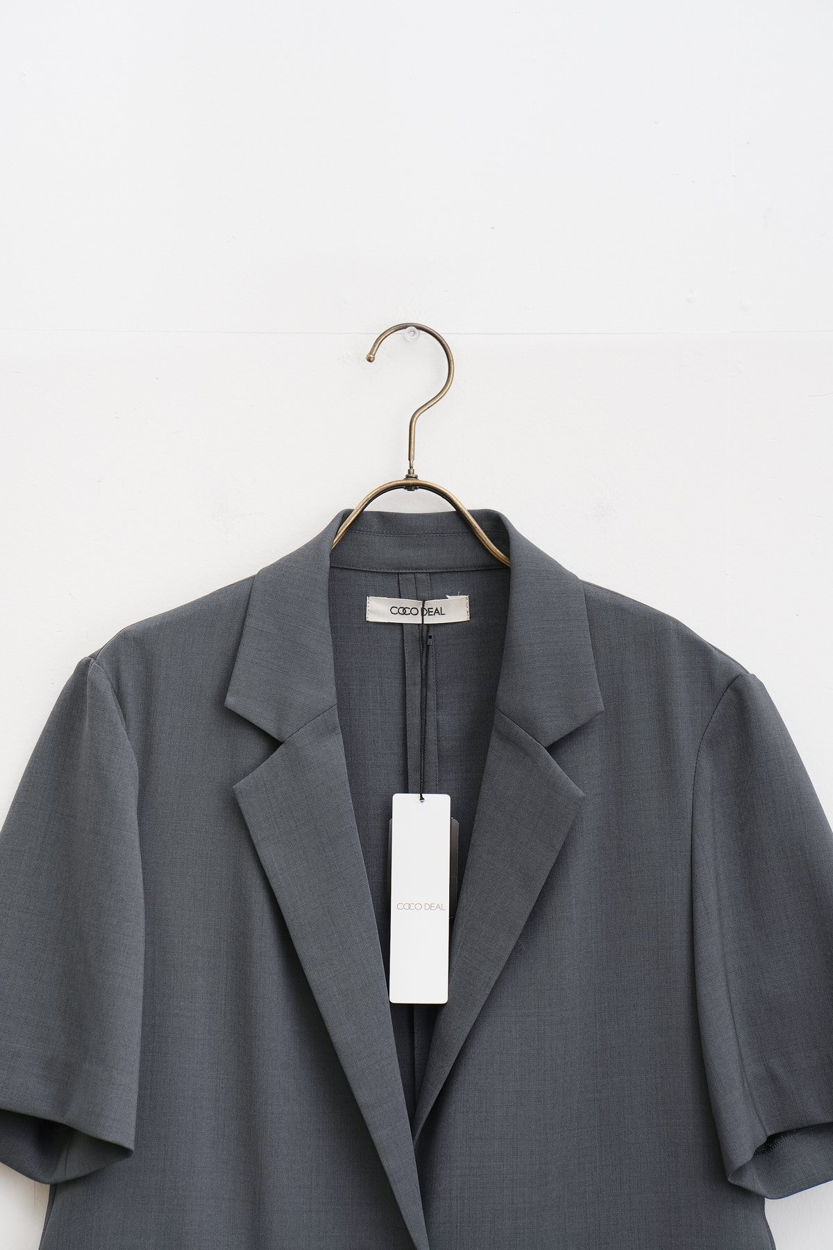 COCO DEAL スリットスリーブ　ノーカラージャケット 楽天市場】【即日出荷】COCODEAL ココディール サイドメッシュ