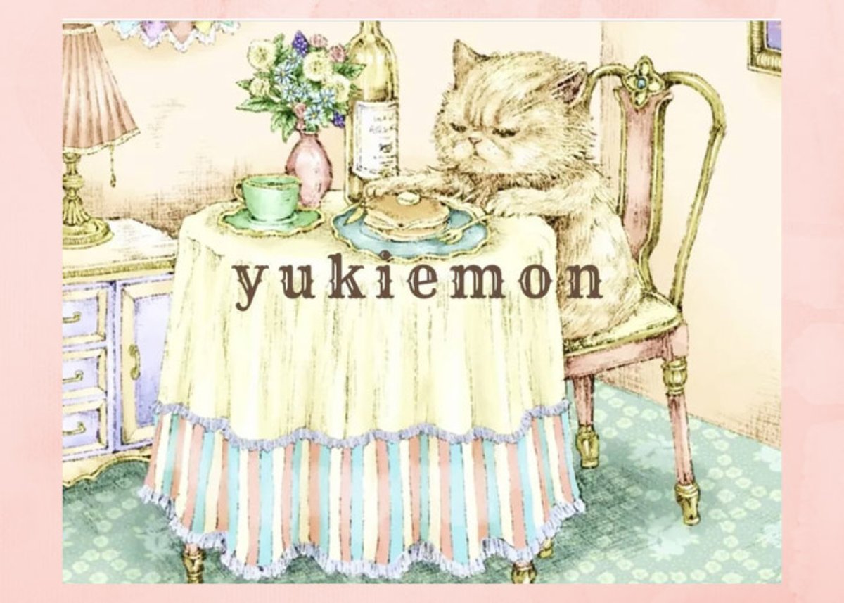 yukiemon 3L ユキエモンちで朝食をリネン ワンピース ねこ 🐱yukiemon neko neko dayにつきまして🐱 | EGAMI OFFICIAL