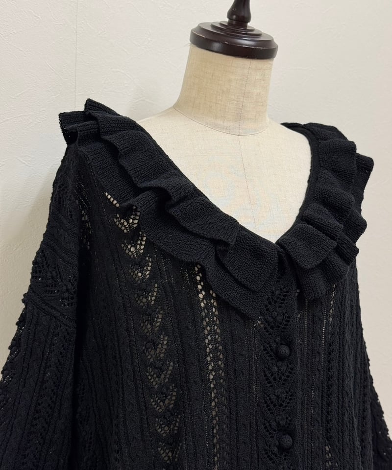 yukiemon】かぎ針スワンフリルカーデ（M） | EGAMI OFFICIAL WEB