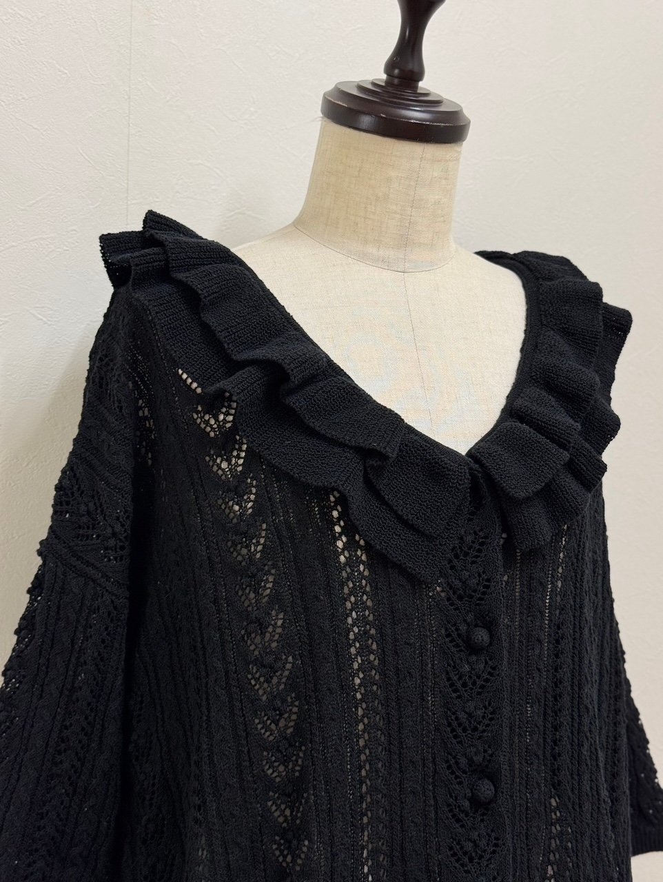 yukiemon】かぎ針スワンフリルカーデ（M） | EGAMI OFFICIAL WEB