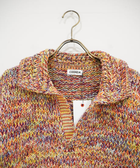 【COOHEM〈women's〉】COLORMIX BIG TENJIKU PULLOVER