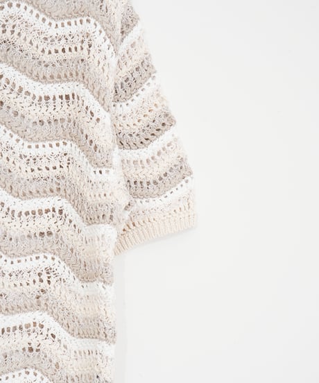 【COOHEM〈women's〉】ZIGZAG SUKASHI KNIT P/O_250326005055