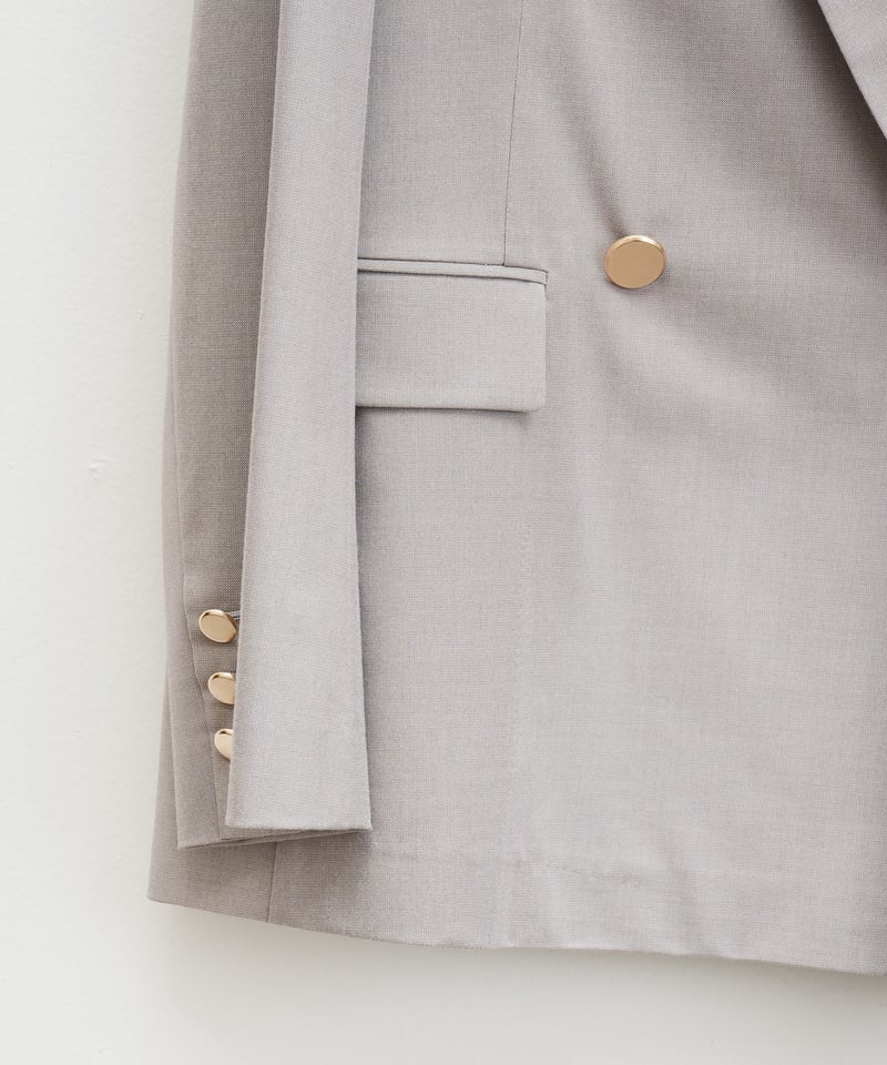 FRAY I.D ダブルテーラードジャケット／ウォッシャブル・防シワ FRAY I.D】 ダブルテーラードジャケット／ウォッシャブル・防シワ