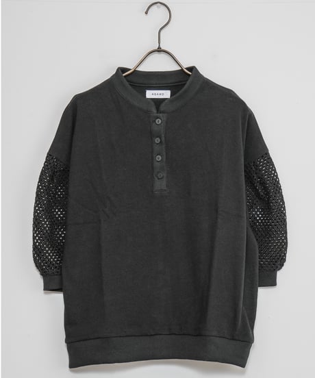 【AGAWD】Mesh Sleeve Pullover_240805000467
