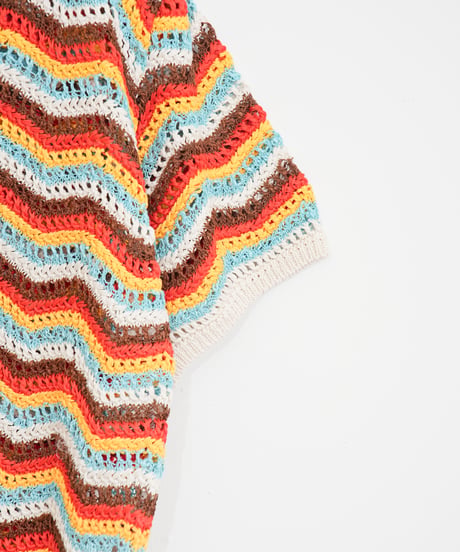 【COOHEM〈women's〉】ZIGZAG SUKASHI KNIT P/O_250326005055