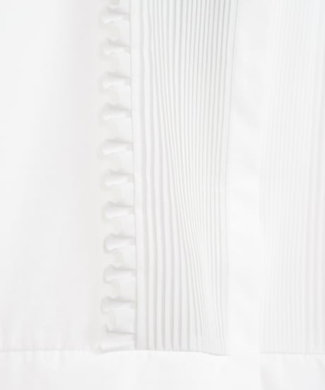 【MARILYN MOON】Tuck frill flare half sleeve shirt_2403250006156