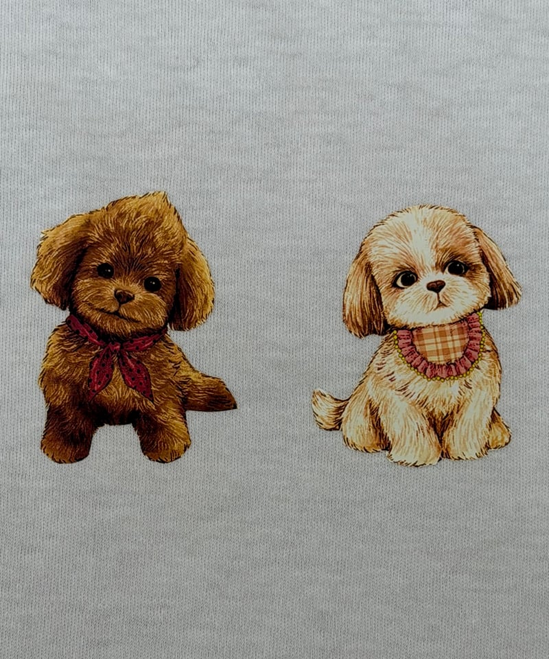 yukiemon】こいぬ図鑑スエットプルオーバー・ベージュ（M・3L