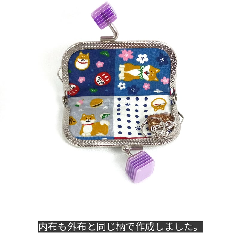 花さま専用♡小財布♡くま、犬、猫♥ 楽天市場】Coboca+ 三つ折り財布 柴犬口金ミニ財布 ボックス型