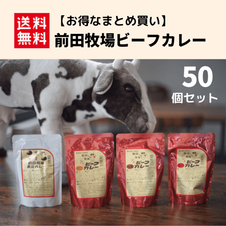 【お得なまとめ買い】前田牧場ビーフカレー 50個【送料込】