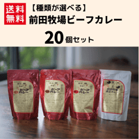 【種類が選べる】前田牧場ビーフカレー20個：送料込み