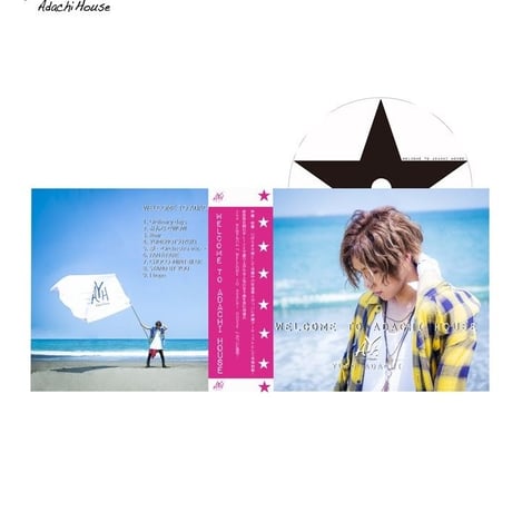 安達勇人2ndアルバム CD『WELCOME TO ADACHI HOUSE』(9曲入り)