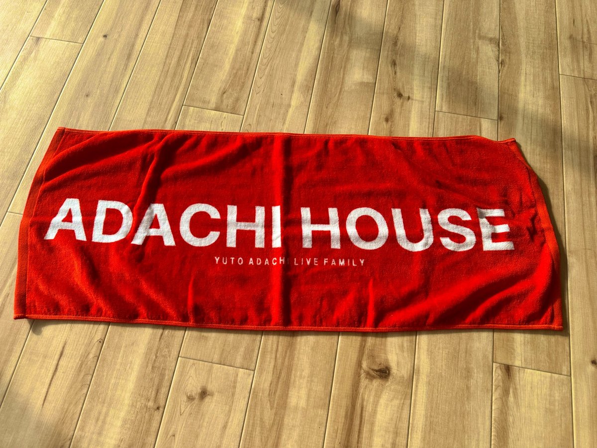 ADACHI HOUSE LIVEタオル(赤) | ADACHI HOUSE OFFICIA