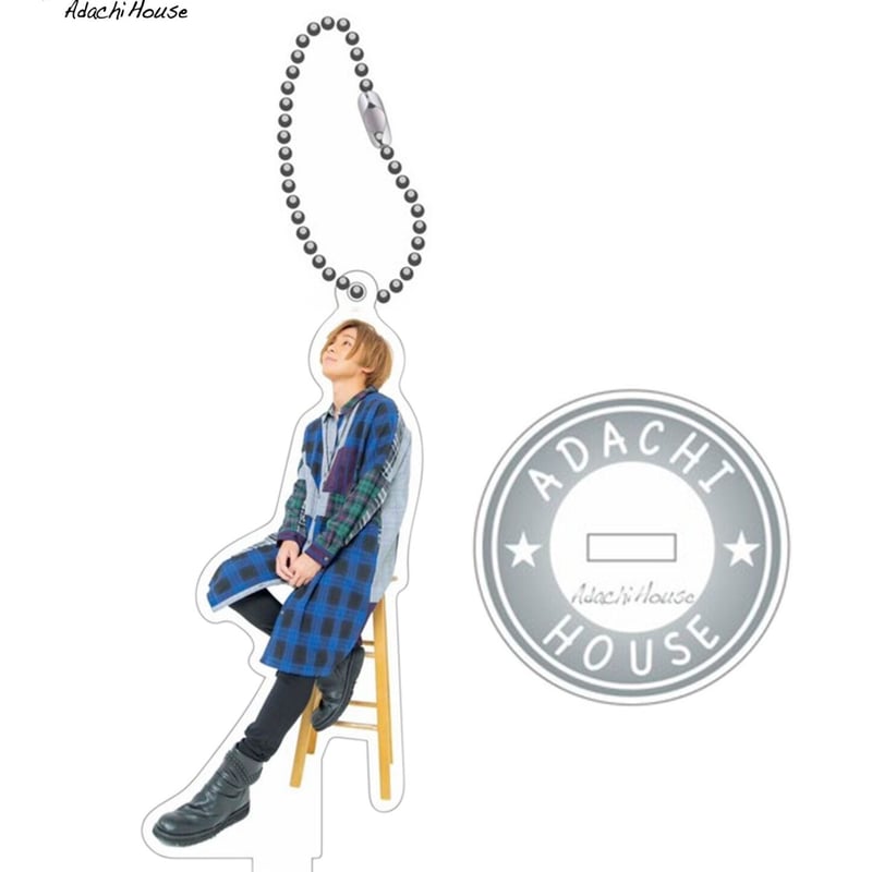 安達勇人アクリルスタンドキーホルダーA | ADACHI HOUSE OFFICIAL GO buddix Lodo Beanie ベージュキーホルダー勇征アクスタ
