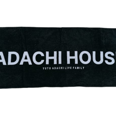 ADACHI HOUSE BLACKタオル(いばROCKツアーグッズ)