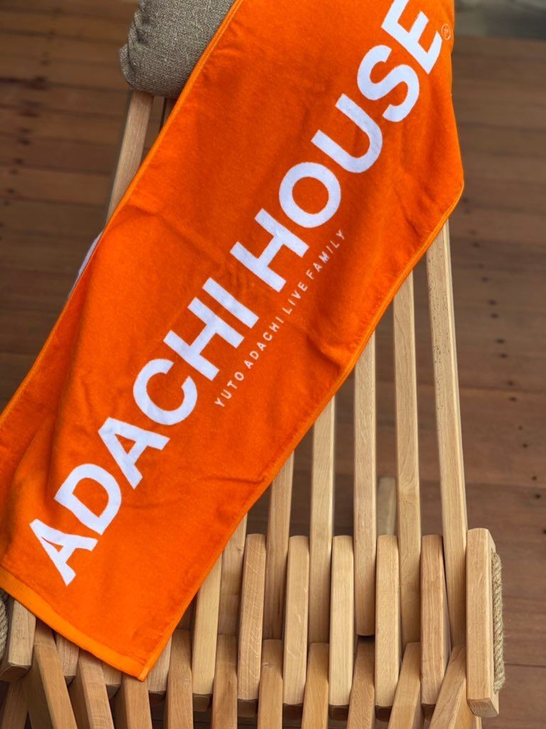 ADACHI HOUSE LIVEタオル(オレンジ) | ADACHI HOUSE OFFI