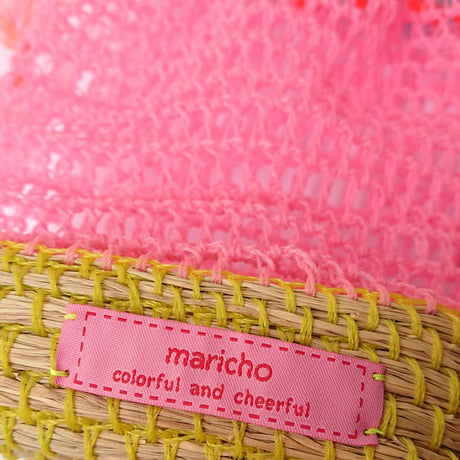 モロッコカゴ巾着ミニバッグ 《maricho オリジナル作品》