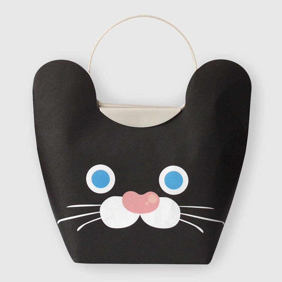 アニマルマチプチパック（黒猫柄・大・3枚セット、送料込