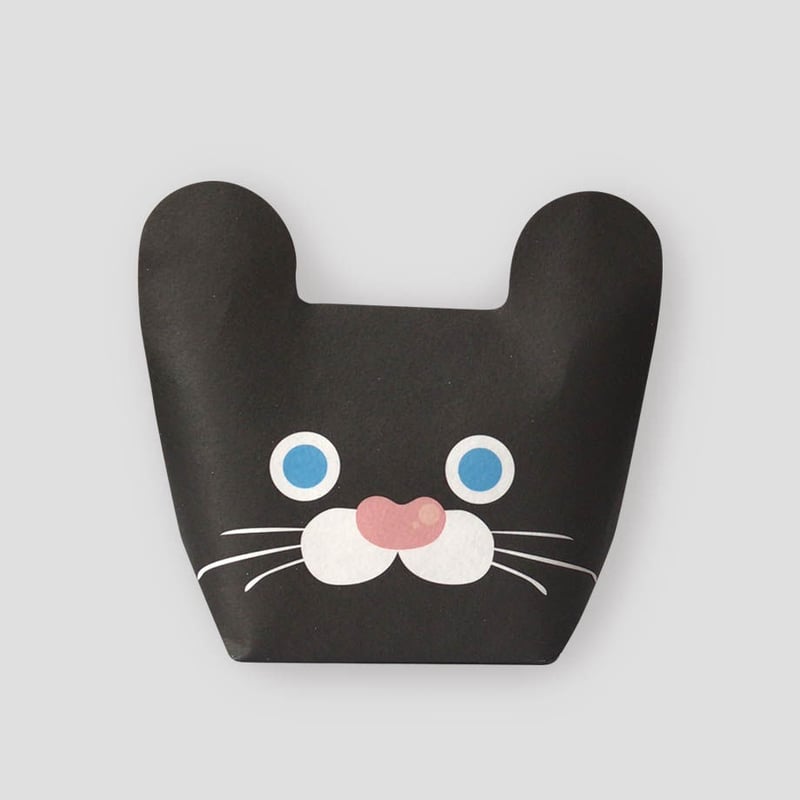 アニマルマチプチパック（黒猫柄・小・3枚セット、送料込） | KOWAZA
