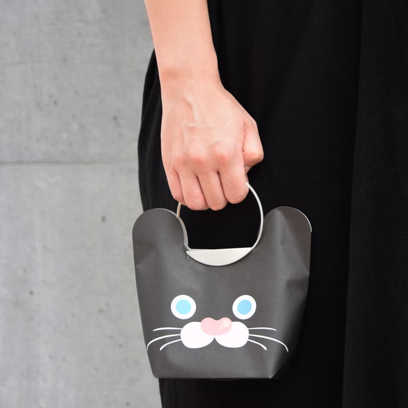 アニマルマチプチパック（黒猫柄・大・3枚セット、送料込