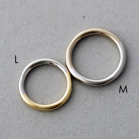 マリッジリング・結婚指輪【2本セット/Novum（ノウム）】｜プラチナ×K18YG＆K18BG / Combination｜[Artisan Works]