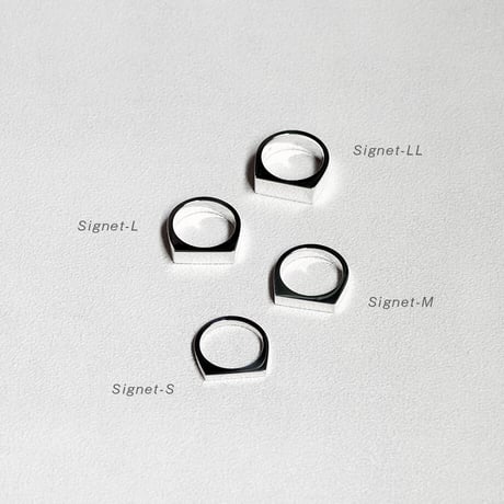 印台リングSIGNET-M｜3.6mm幅｜シルバー925｜ 【Laugh＆Yoke】｜Artisan Works