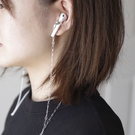 3Way メガネチェーン＆マスクチェーン ワイヤレスイヤホンストラップ 【ハーフ＆ハーフ・アズキ＆デザイン】｜Silver925｜ONE OFF